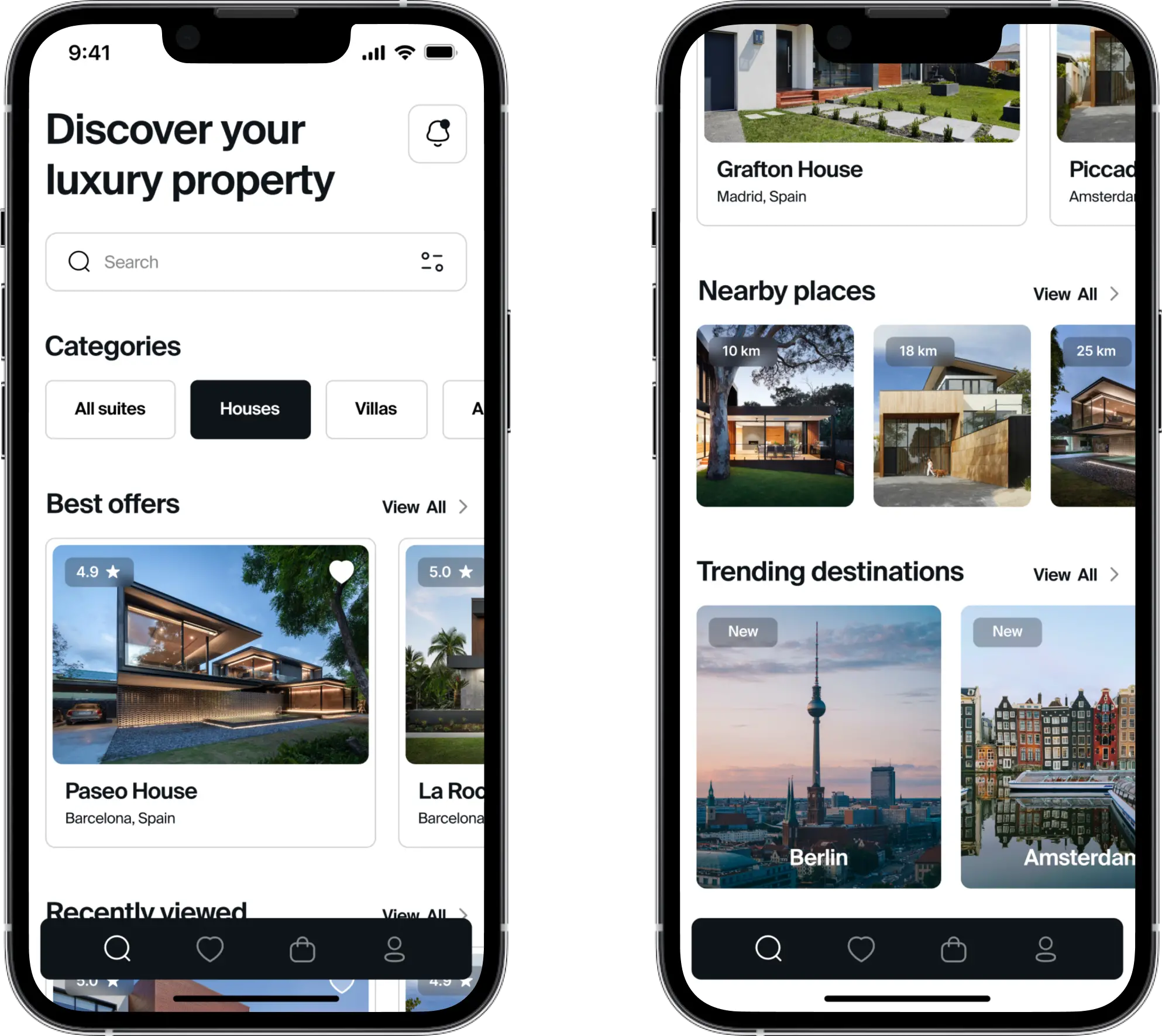 App design concept for luxury properties in the premium segment 16