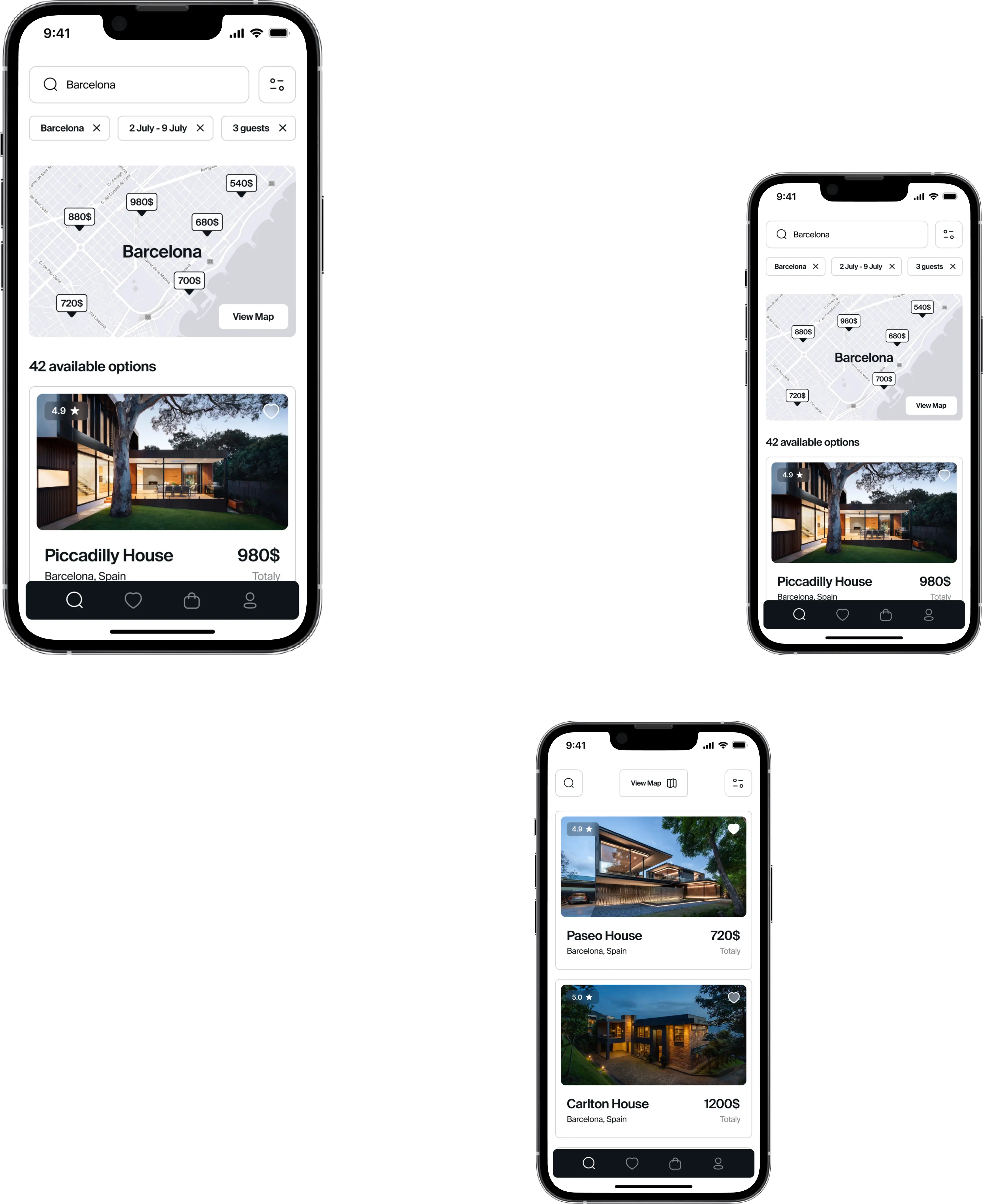 App design concept for luxury properties in the premium segment 21
