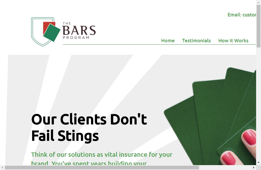 Bars Website Design 2