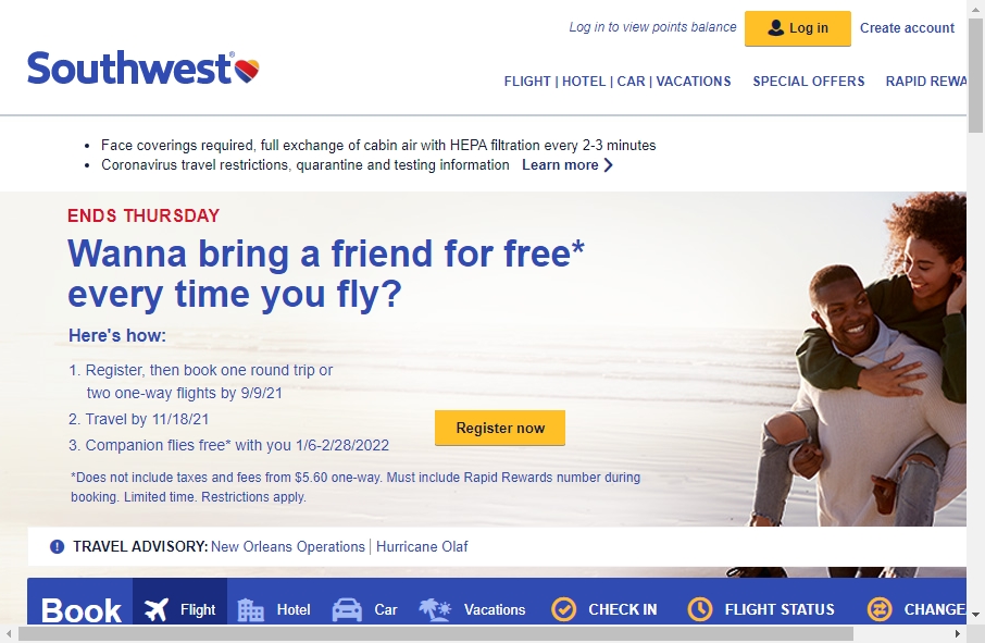 8 Examples of Inspirational Airlines Websites 3