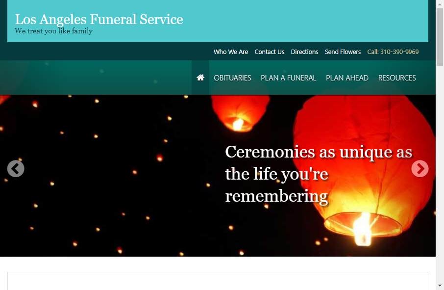 Funeral Services Website Designs 8