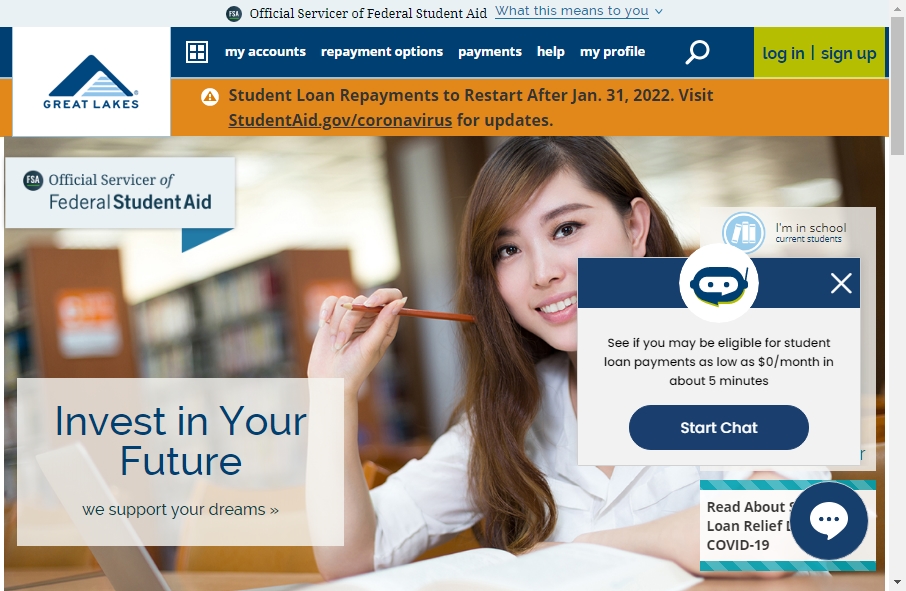 12 Best Student Loan Website Design Examples for 2023 8
