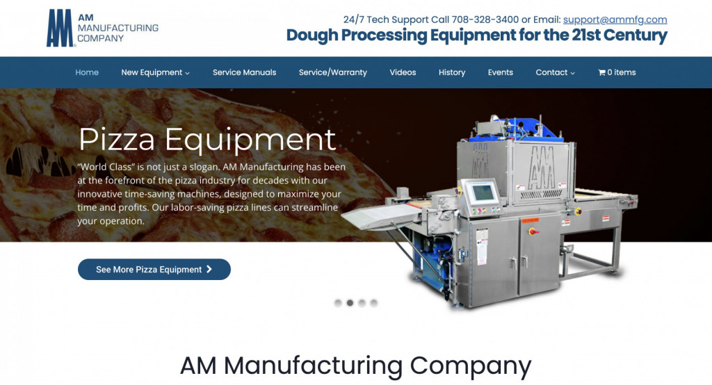 manufacturing web design - ammfg