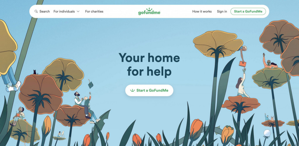 gofundme - a prominent crowdfunding site example