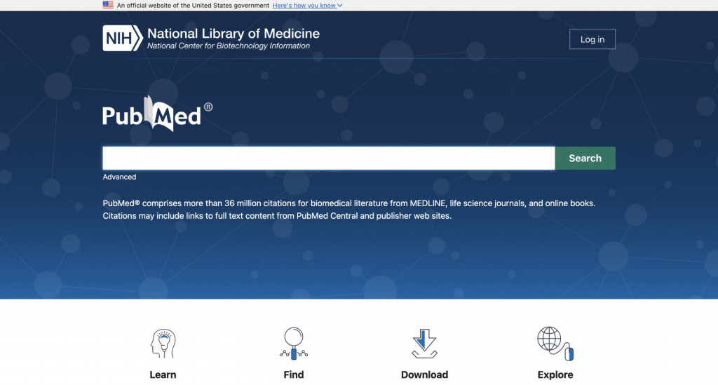 informational website examples - pubmed