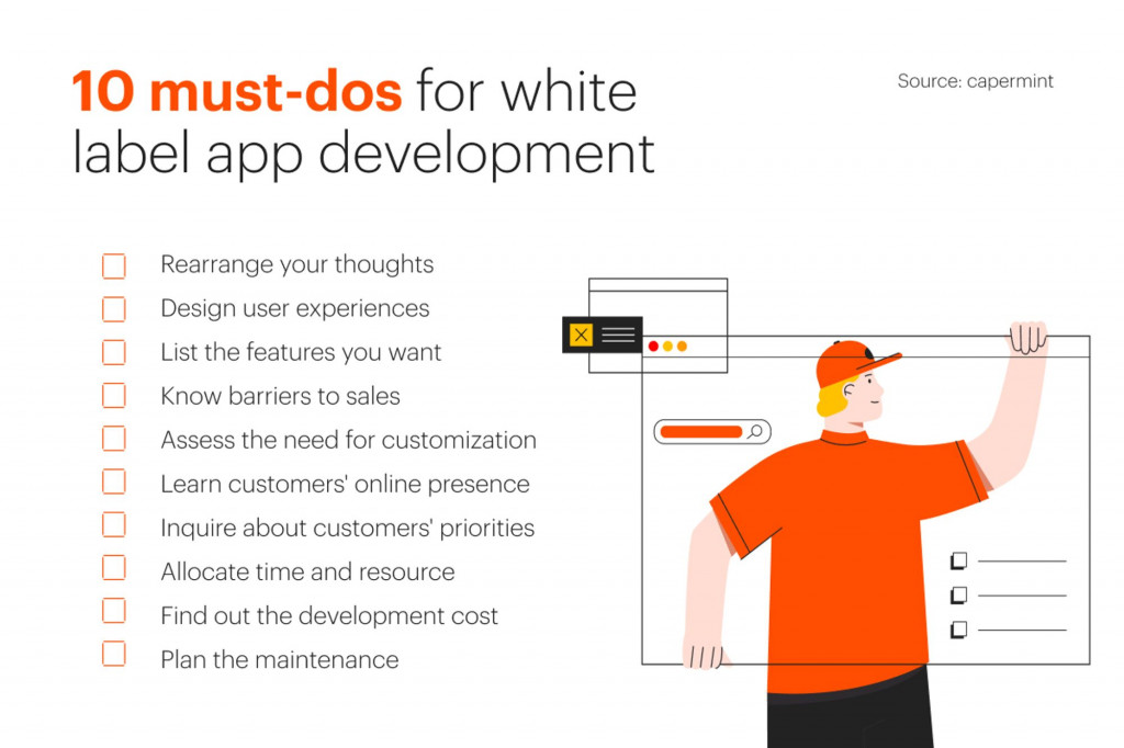 A list of 10 must-dos for white-label apps development