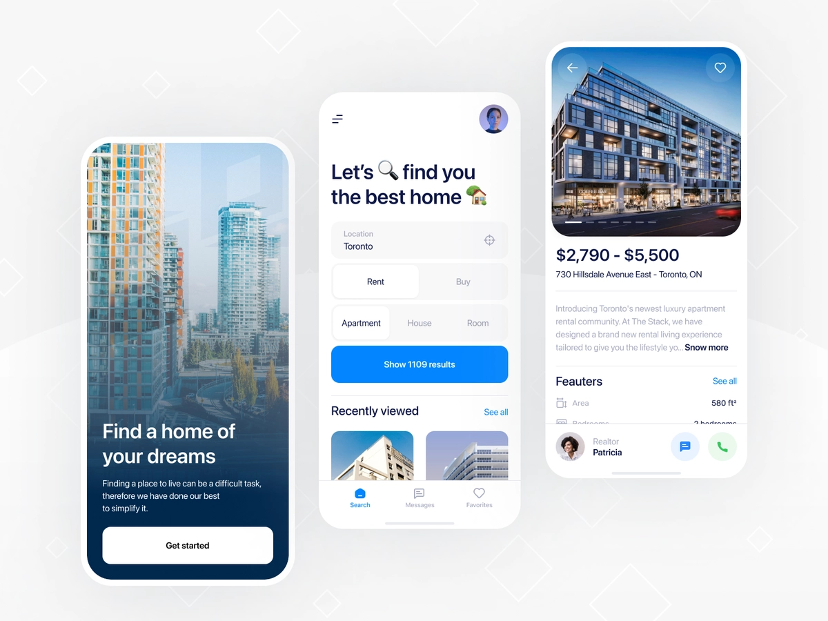 Real Estate App with chatbot