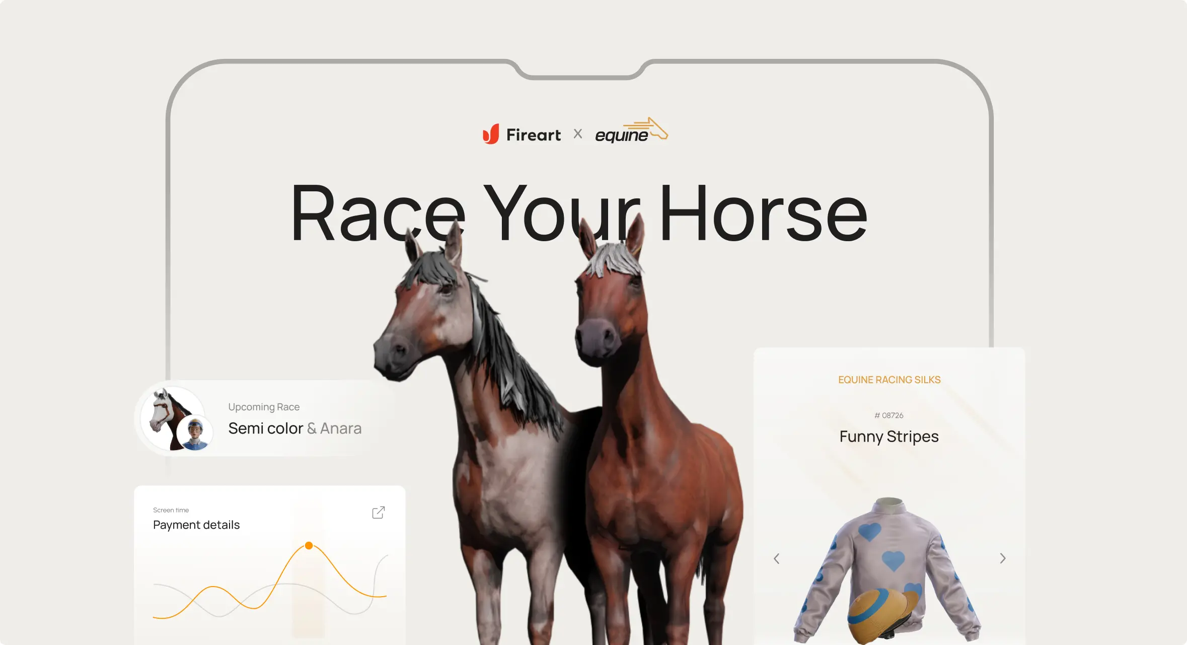 Equine is an NFT horse racing game. Race, breed, sell & buy horses