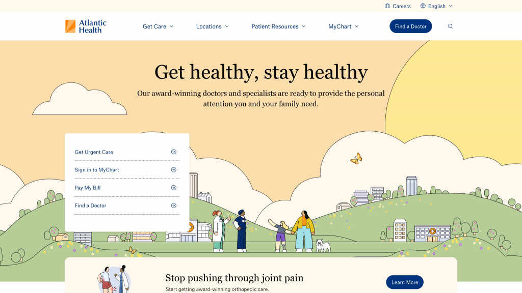 Examples of Hospital Websites With Fantastic Designs 4