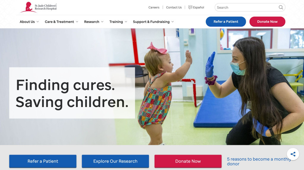 Examples of Hospital Websites With Fantastic Designs 9