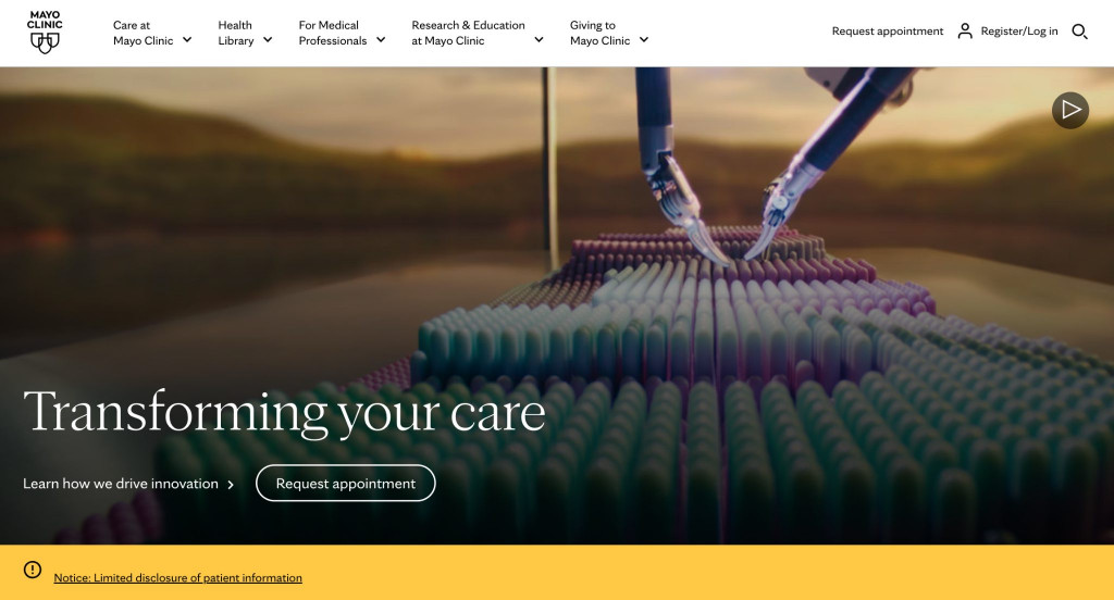 Examples of Hospital Websites With Fantastic Designs 6